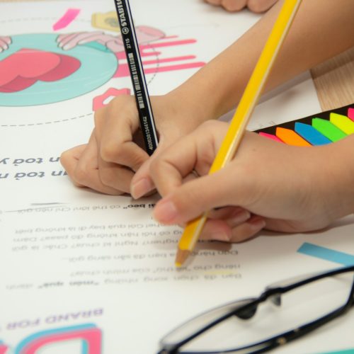 black framed eyeglasses